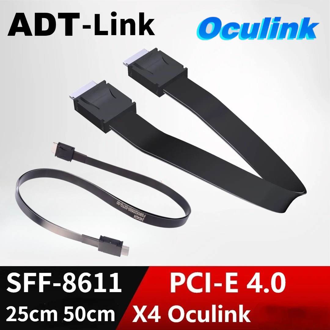 External Gpu Dock Pcie 4.0 Oculink - ADT PCI-E 4.0 X4 SFF-8611 Male