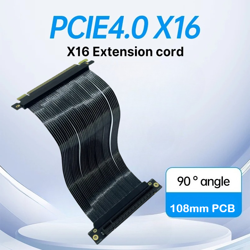 Pcie 4.0 X16 Riser Cable 90 Degree - PCI-E 4.0 X16 Kartu Grafis Kabel