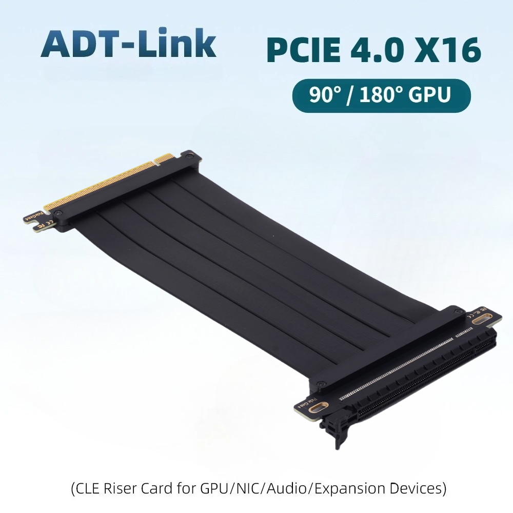 Pcie 4.0 X16 Riser Cable 90 Degree - Kabel Riser Universal Ultra PCIe 4.0
