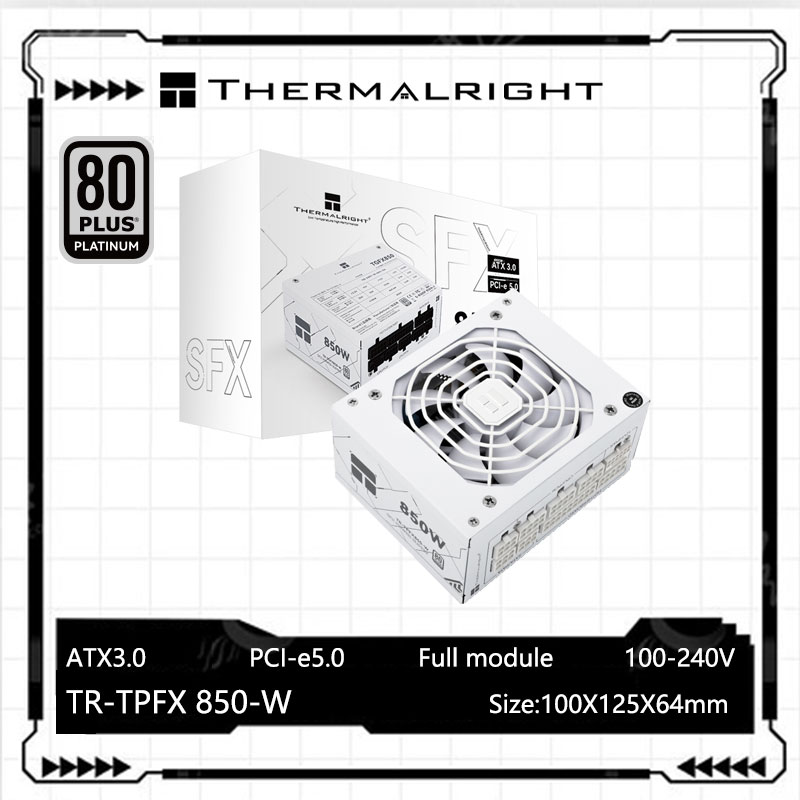 Sfx Power Supply 850W Gold - Thermalright TR-TPFX850 SFX modul penuh timbul