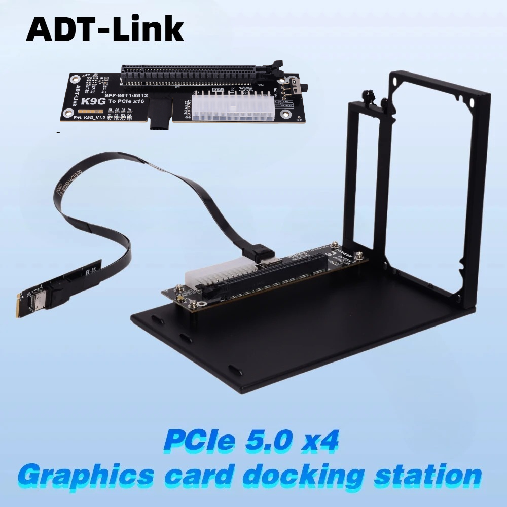 External Gpu Dock Pcie 4.0 Oculink - ADT-Link PCIe 5.0 4.0 128Gbps OCuLink