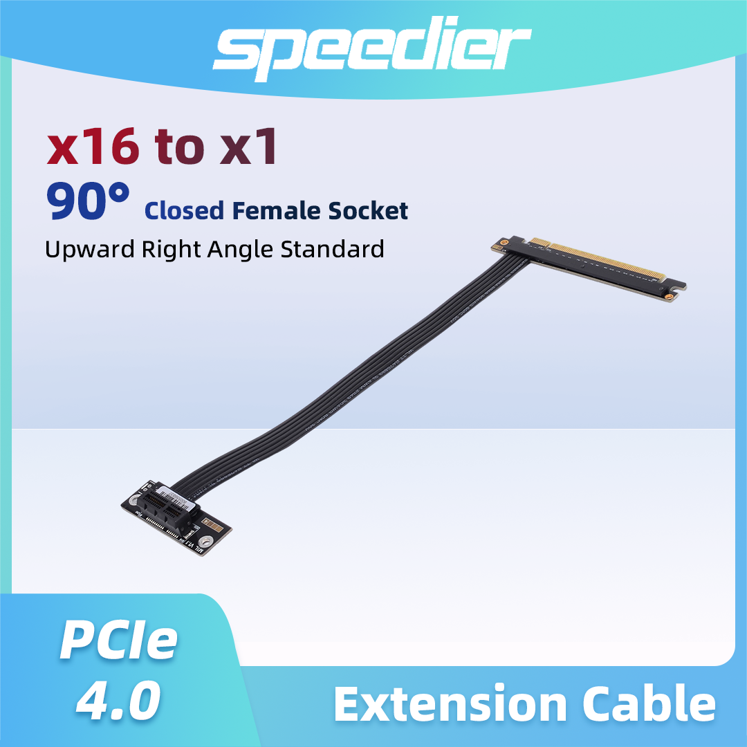 Pcie 4.0 X16 Riser Cable 90 Degree - Kabel Ekstensi PCIe 4.0 / 3.0