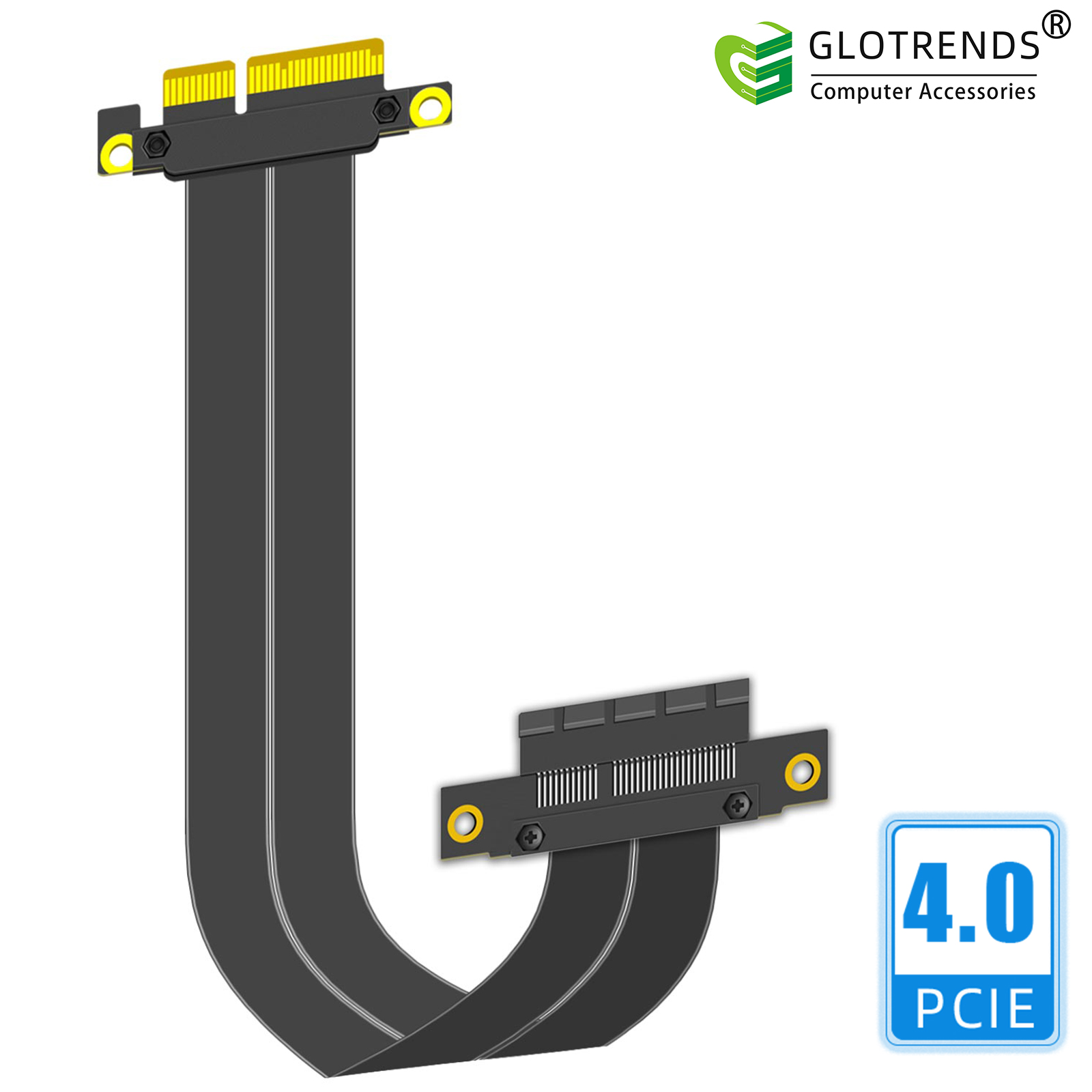 Pcie 4.0 X16 Riser Cable 90 Degree - Kabel Riser PCIe 4.0 X4, Sudut