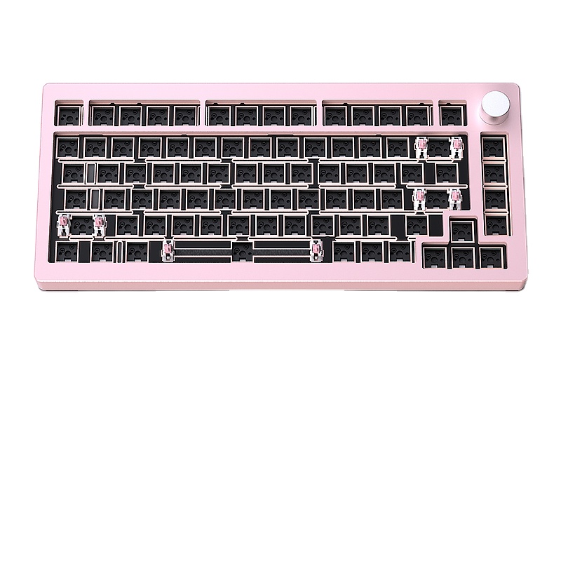 HJSDZHI AL75V2 Kit Keyboard Me - Mechanical Keyboard Barebone Aluminum Gasket 75 ulasan dan harga