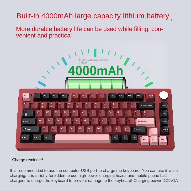 HJSDZHI AL75V2 Kit Keyboard Me - Mechanical Keyboard Barebone Aluminum Gasket 75 ulasan dan harga