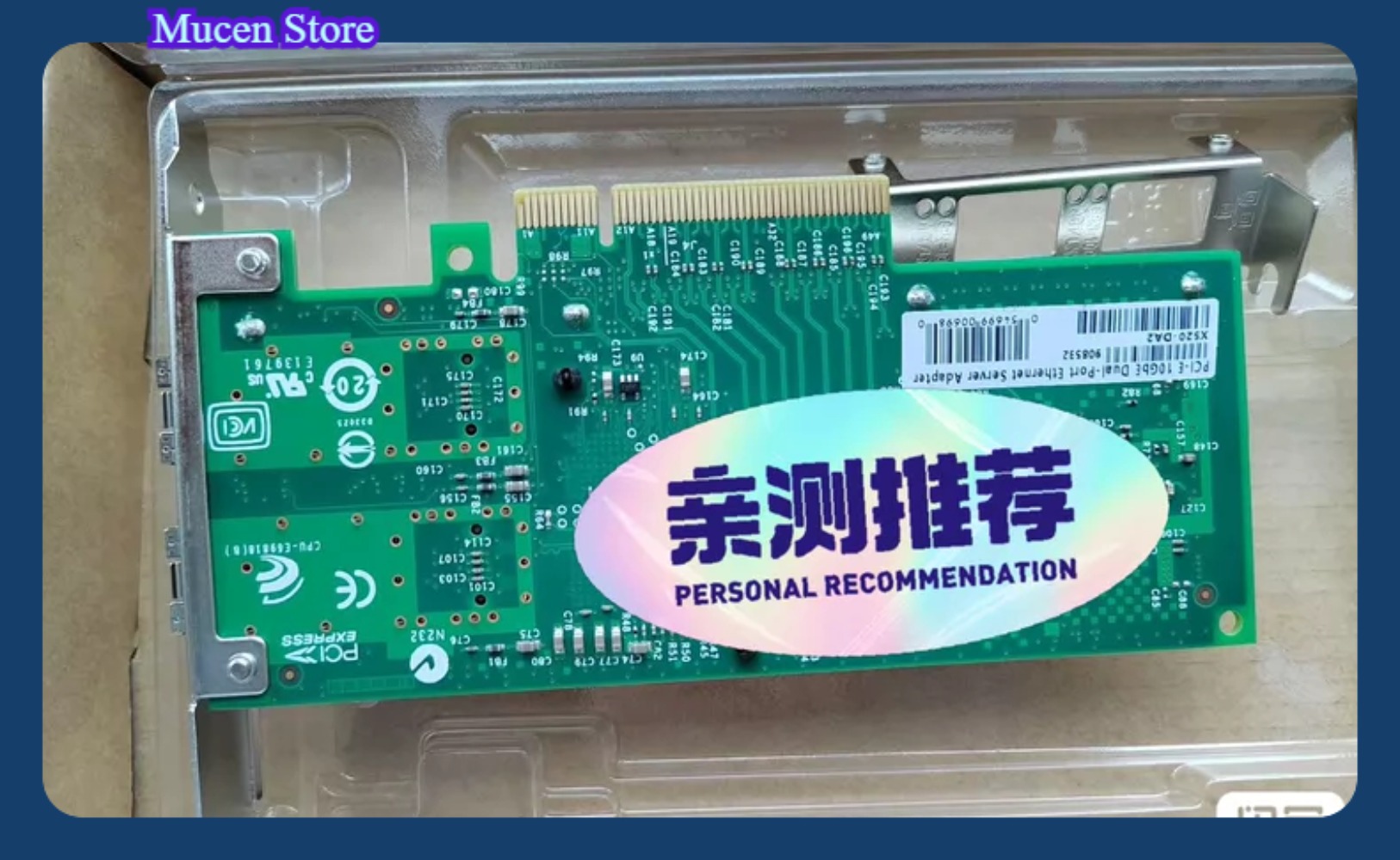 X520-DA2 10Gb SFP+ Kartu Jarin - 10Gb Sfp+ Pcie Network Card Dual Port ulasan dan harga