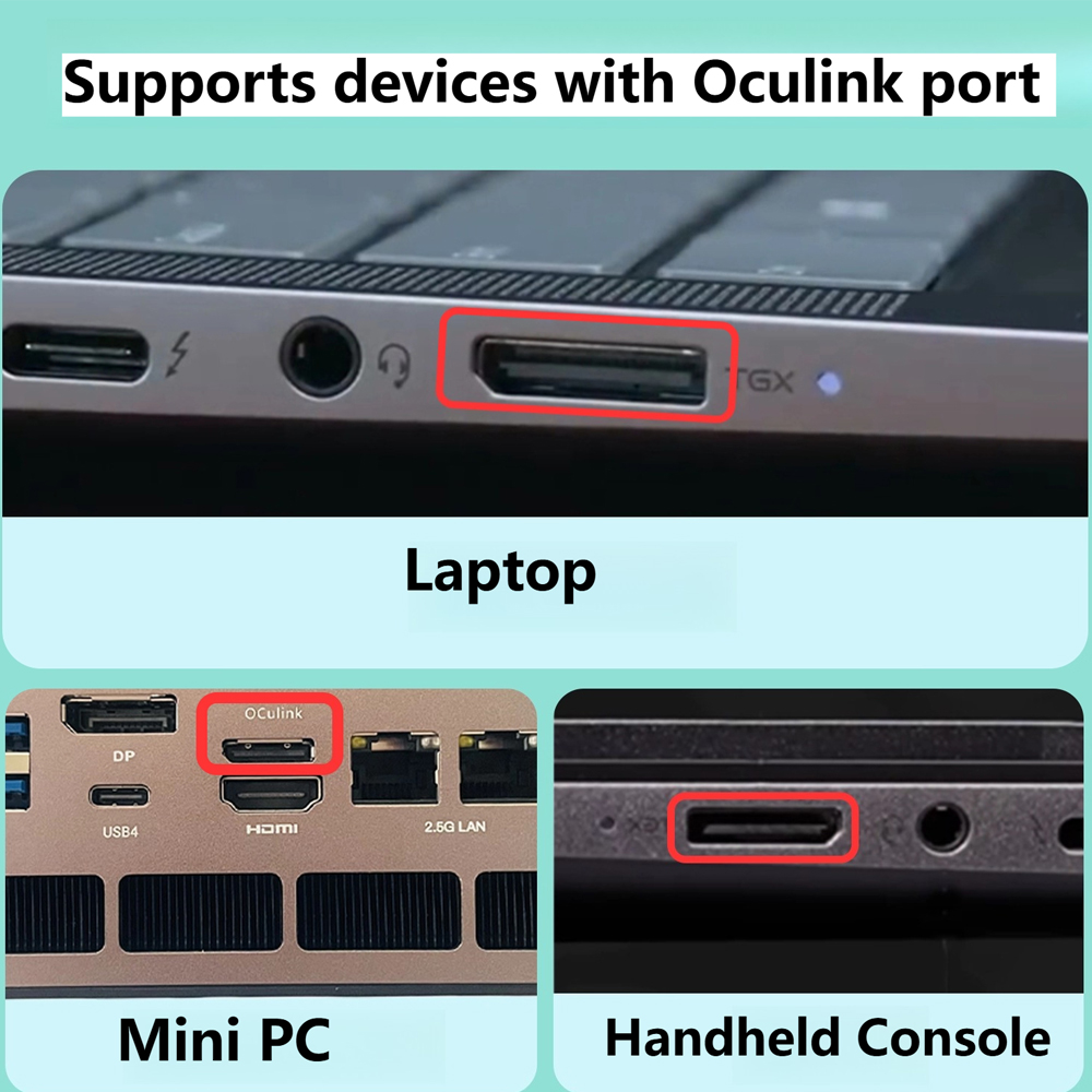 Dock Kartu Grafis Oculink eGPU - External Gpu Dock Pcie 4.0 Oculink ulasan dan harga