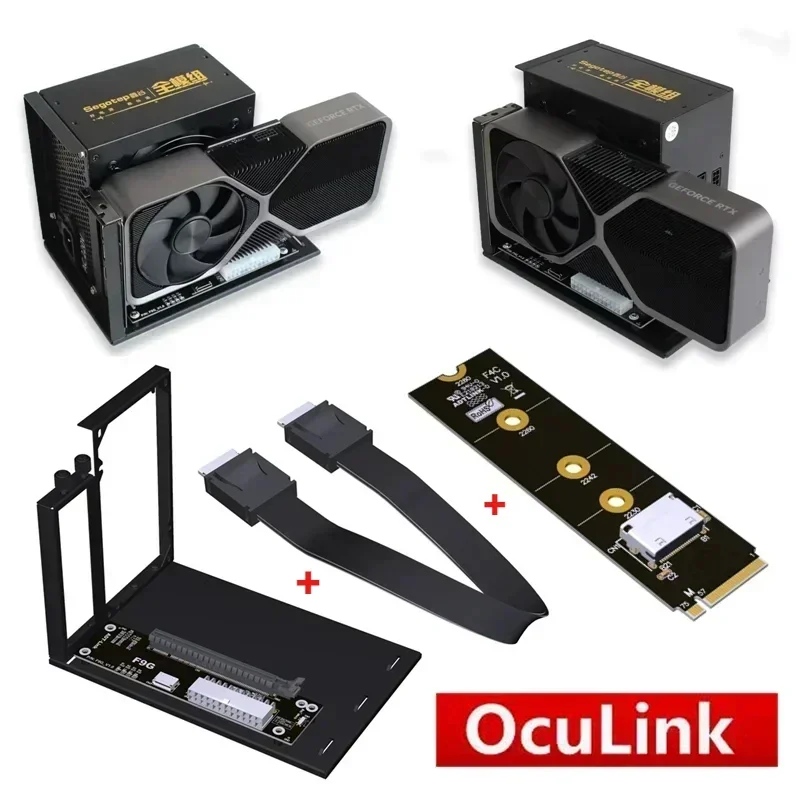F9G 64Gbps OcuLink ke PCIE 4.0 - External Gpu Dock Pcie 4.0 Oculink ulasan dan harga