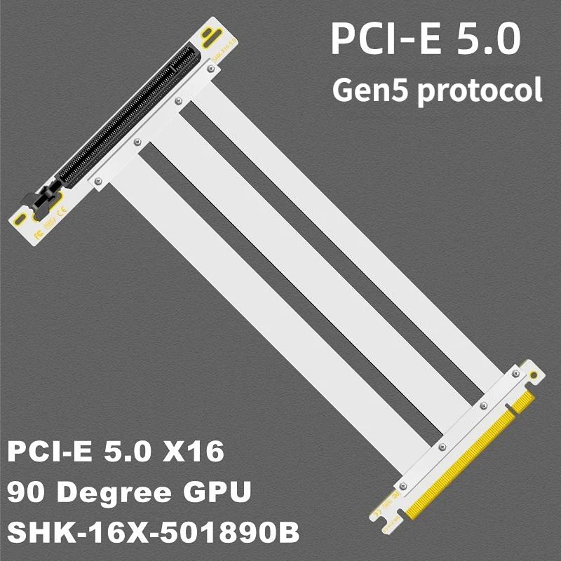Kabel Riser PCIE 5.0 x16, Semp - Pcie 4.0 X16 Riser Cable 90 Degree ulasan dan harga