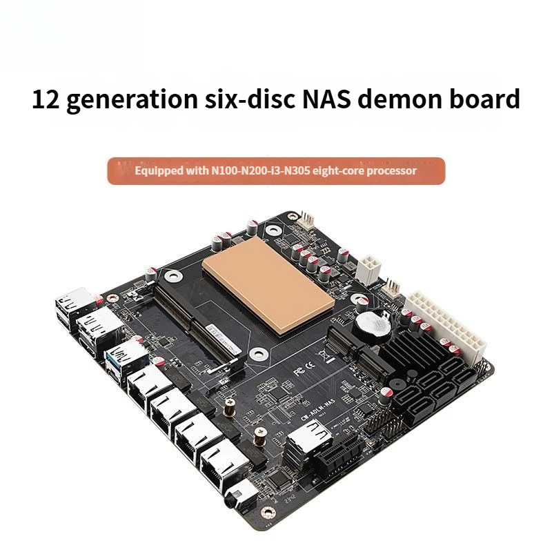 Motherboard NAS Daya Rendah N1 - Nas Motherboard N100 6 Sata ulasan dan harga