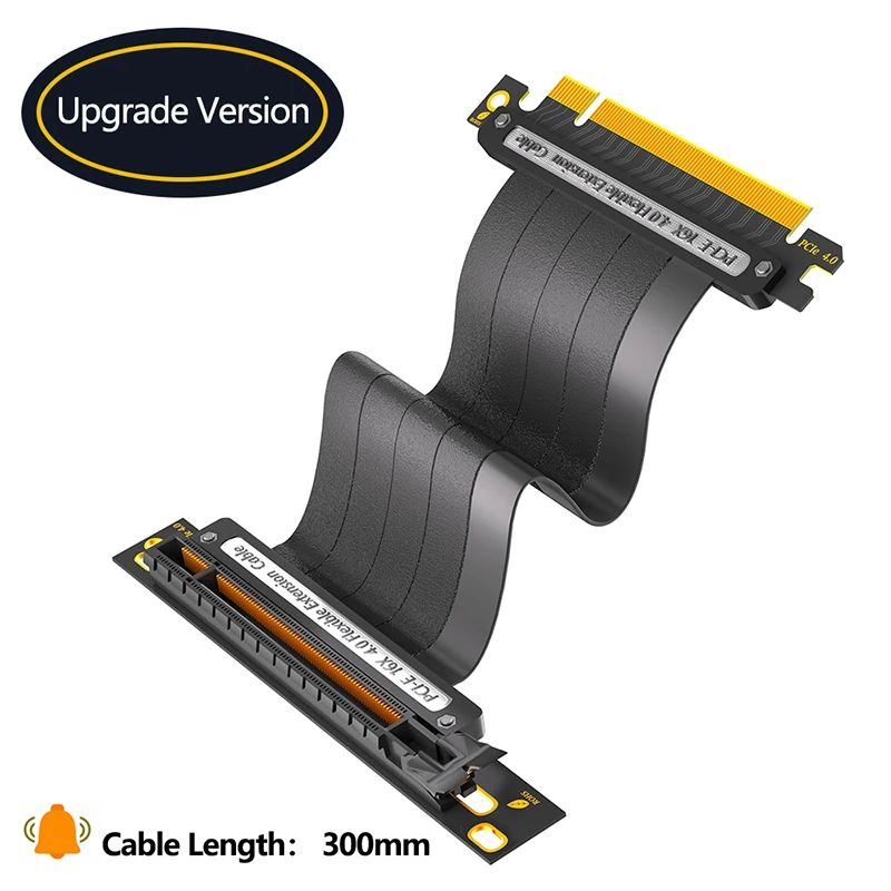 Kabel fleksibel PCI-E X16 4.0, - Pcie 4.0 X16 Riser Cable 90 Degree ulasan dan harga