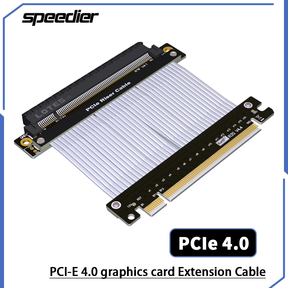 Kabel Riser PCIE 4.0 X16 untuk - Pcie 4.0 X16 Riser Cable 90 Degree ulasan dan harga