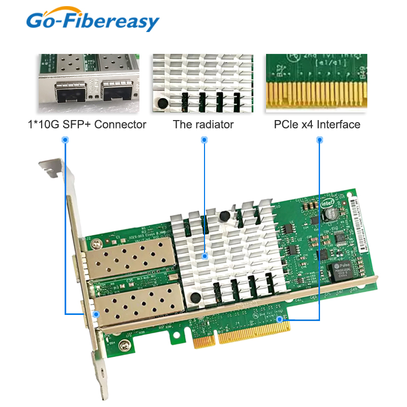 X520-DA2 10Gb SFP+PCI-E Kartu  - 10Gb Sfp+ Pcie Network Card Dual Port ulasan dan harga