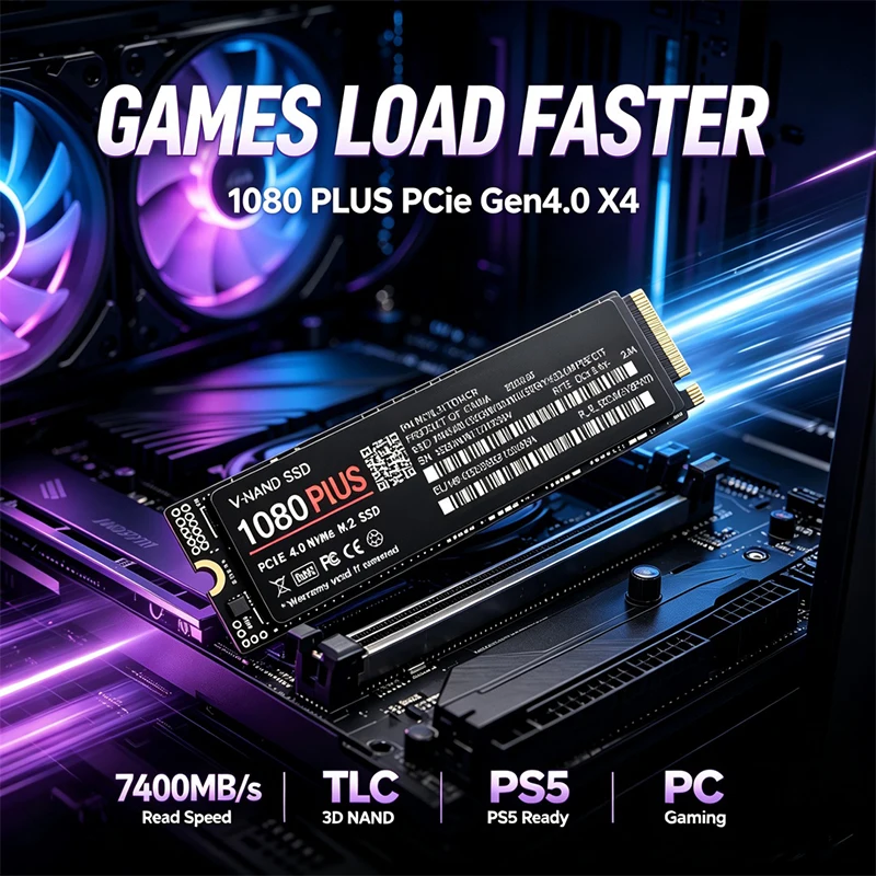SSD Gaming M.2 NVMe 1080 PLUS  - M.2 Nvme 4Tb Pcie 4.0 Ssd ulasan dan harga
