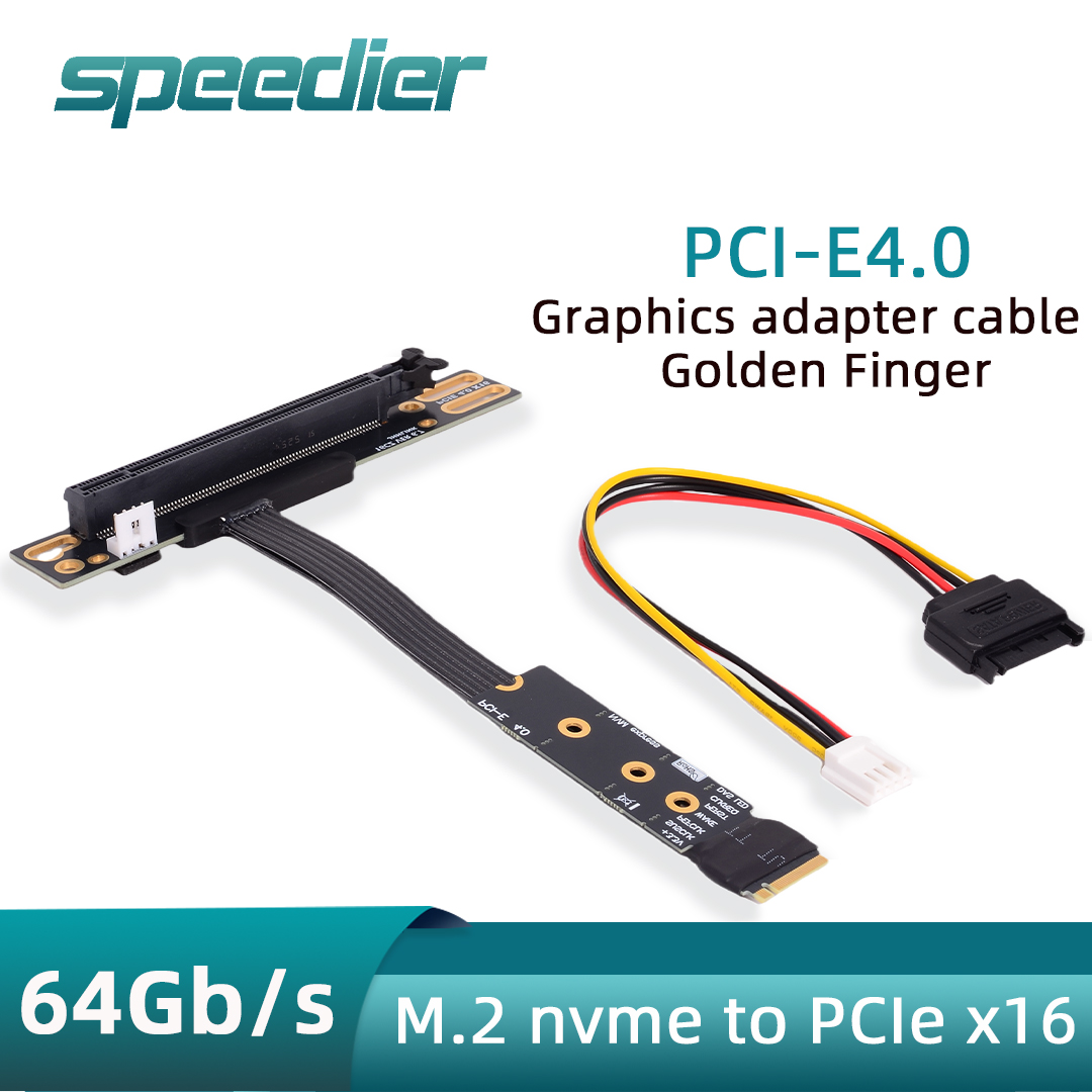 Kabel Adaptor Riser M.2 NVME K - Pcie 4.0 X16 Riser Cable 90 Degree ulasan dan harga