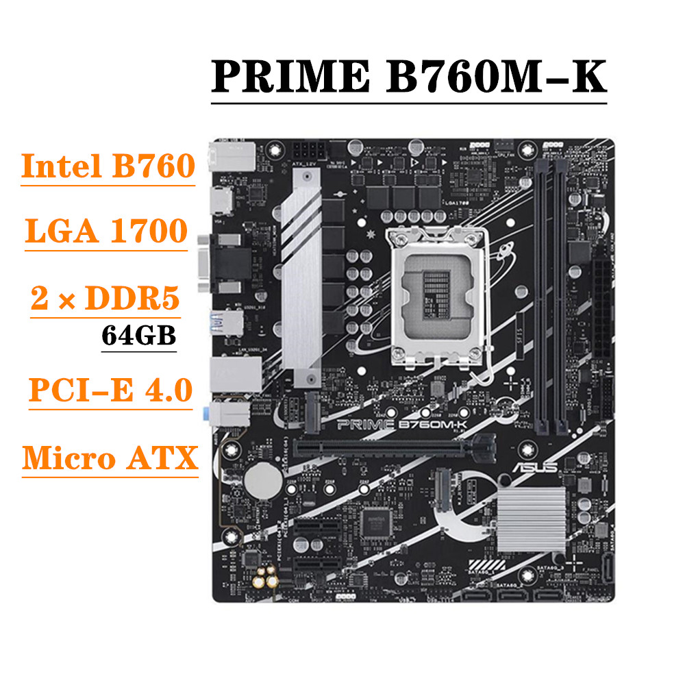 Motherboard ASUS PRIME B760M-K - Lga 1700 Ddr5 Itx Motherboard ulasan dan harga