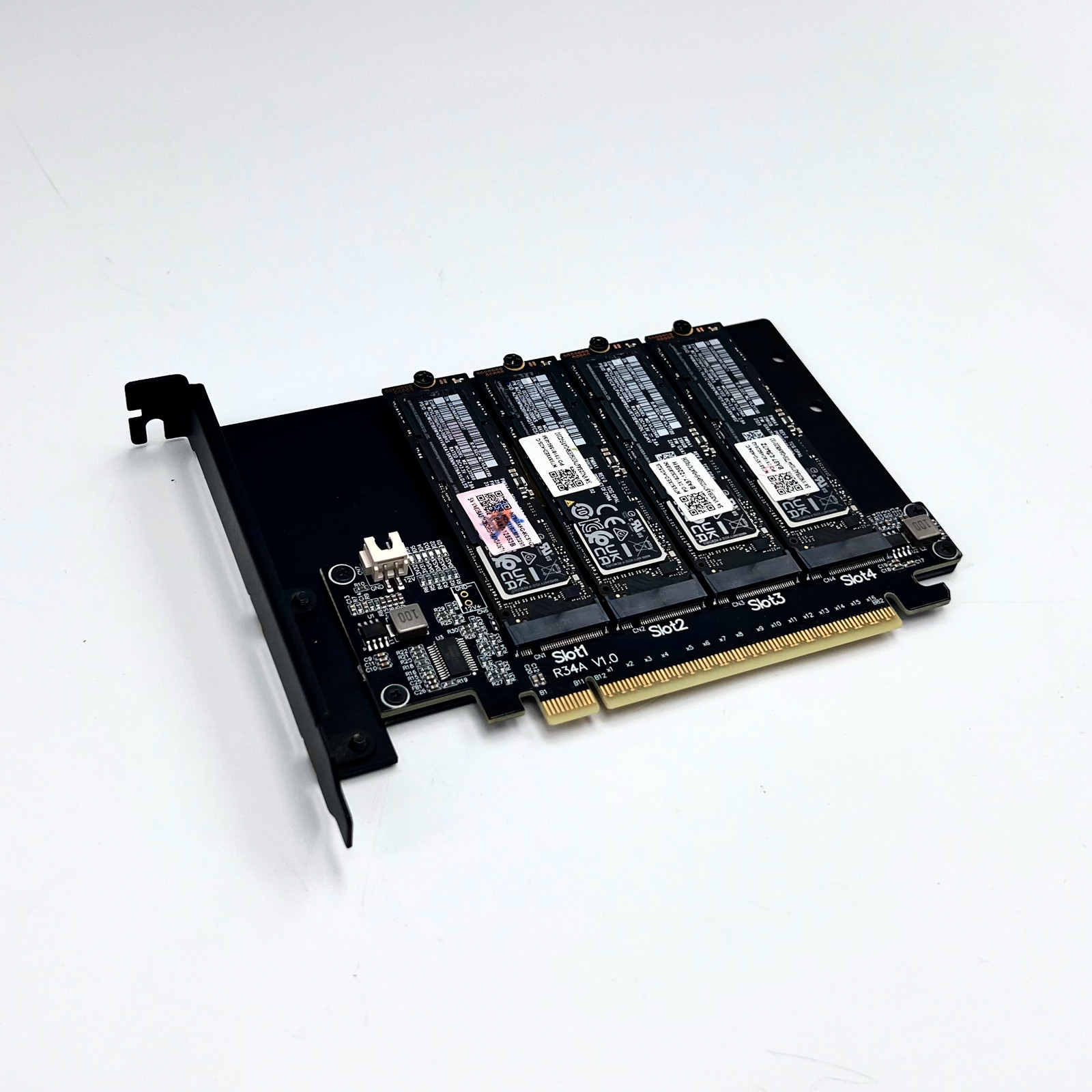 Kartu Pembagi Hard Disk M.2 NV - Quad M.2 Nvme Pcie Bifurcation Card ulasan dan harga