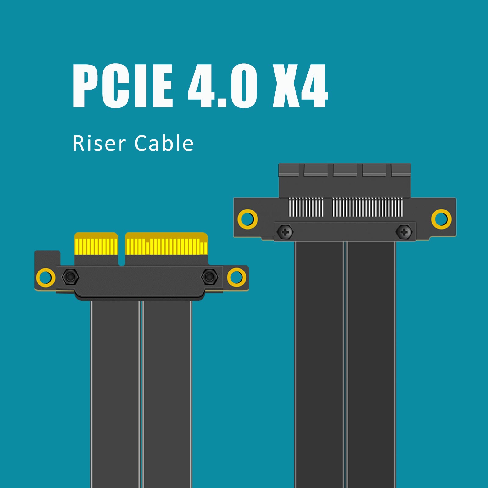 Kabel Riser PCIe 4.0 X4, Sudut - Pcie 4.0 X16 Riser Cable 90 Degree ulasan dan harga